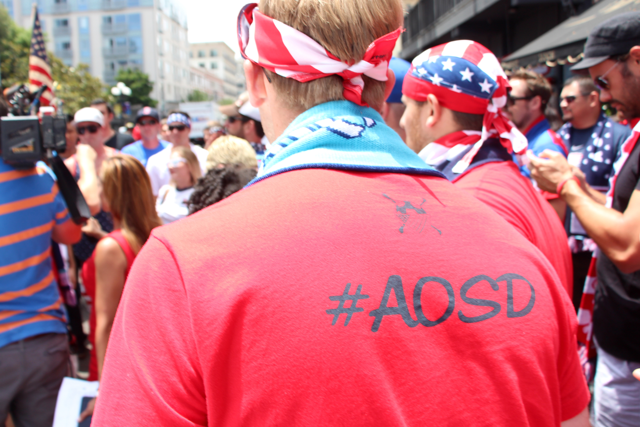 USAvBEL World Cup March to the Match in San Diego