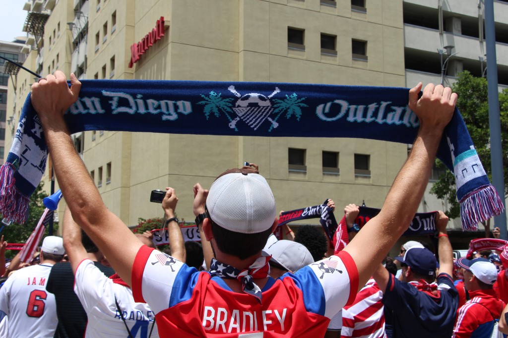 Waiting Outside Petco Park - American Outlaws San Diego March to the Match