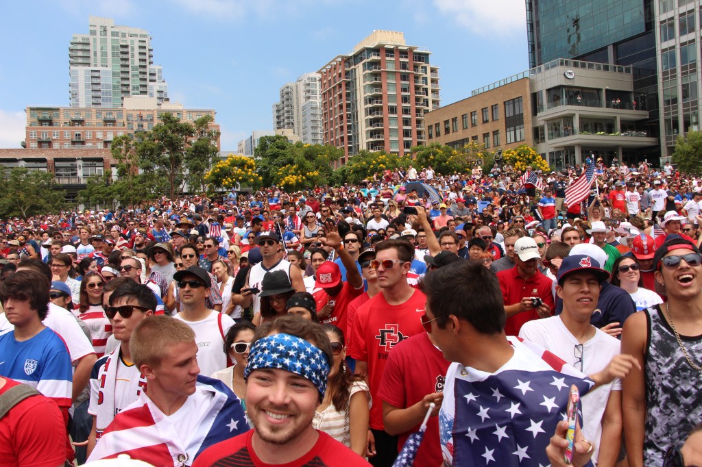 Sea of Red, White and Blue - American Outlaws San Diego March to the Match