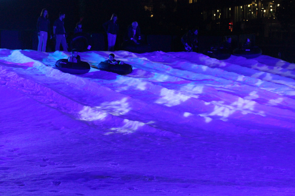 Sled Rides Down Snow Mountain - Holiday Wonderland at Petco Park